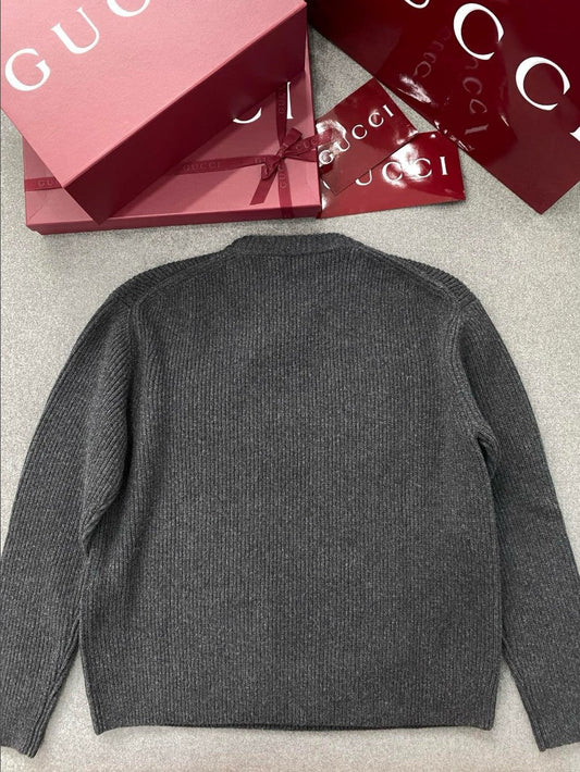 구찌 레터링 로고 울 캐시미어 니트