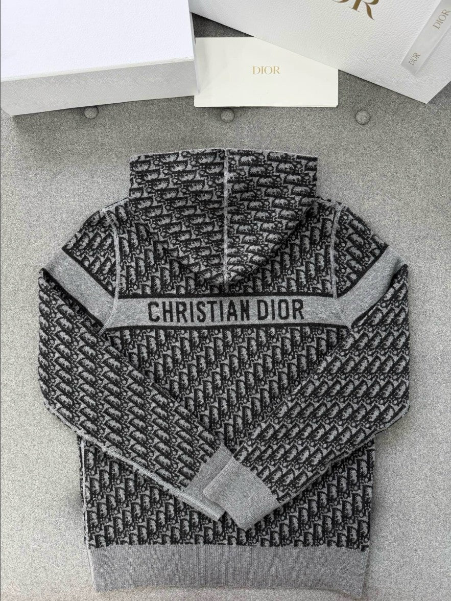 디올 여성 오블리크 리버시블 후드 집업