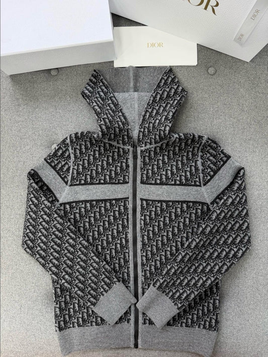 디올 여성 오블리크 리버시블 후드 집업