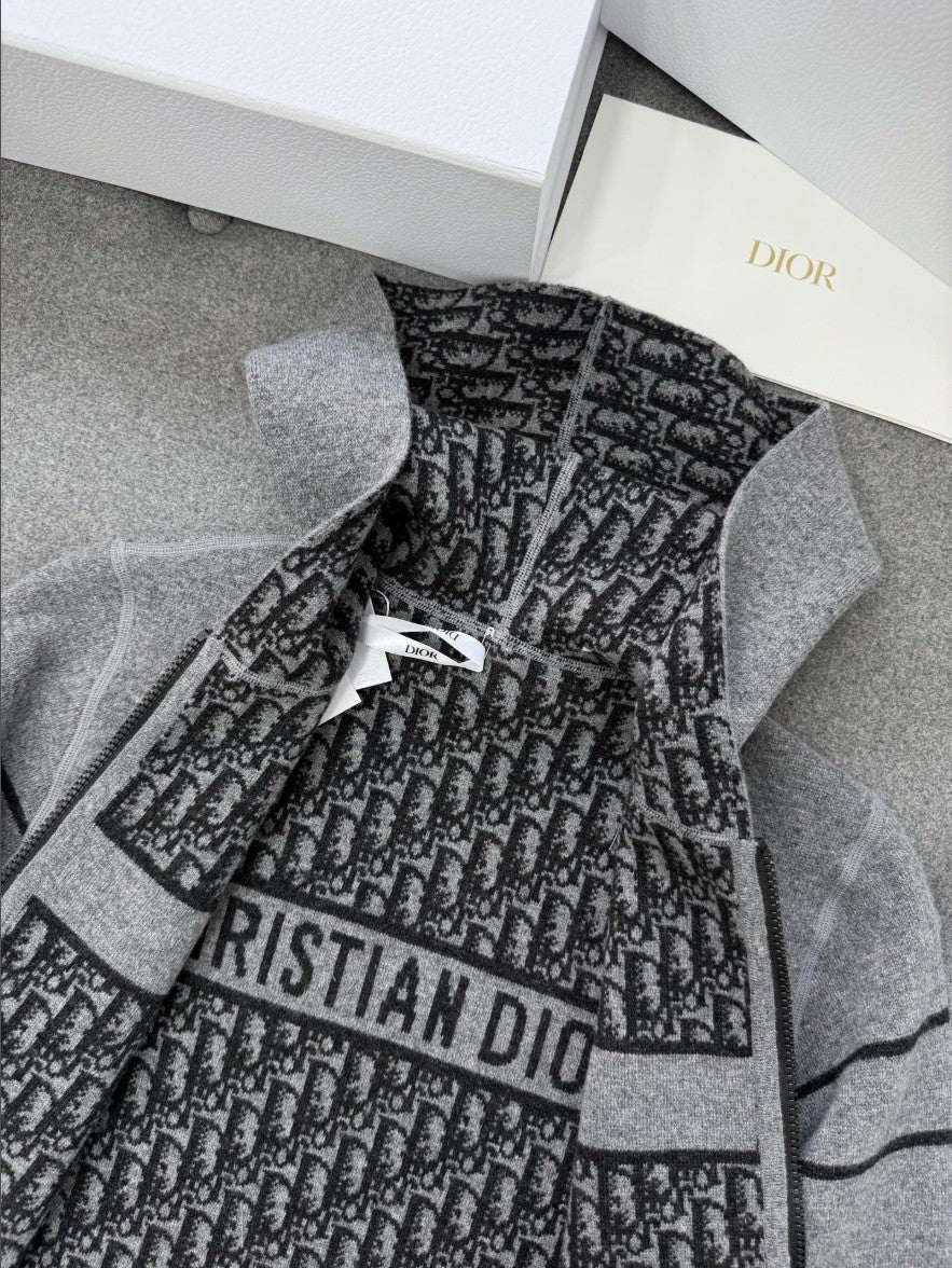 디올 여성 오블리크 리버시블 후드 집업