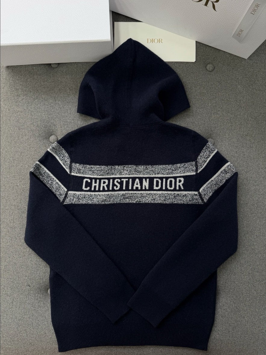 디올 여성 오블리크 리버시블 후드 집업