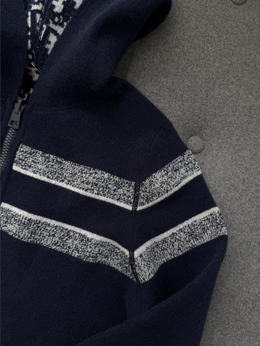 디올 여성 오블리크 리버시블 후드 집업