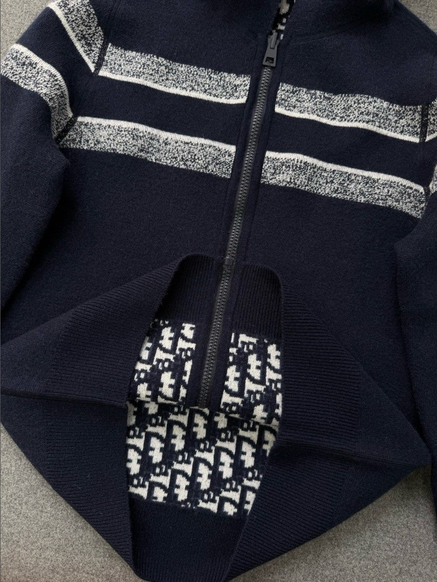 디올 여성 오블리크 리버시블 후드 집업