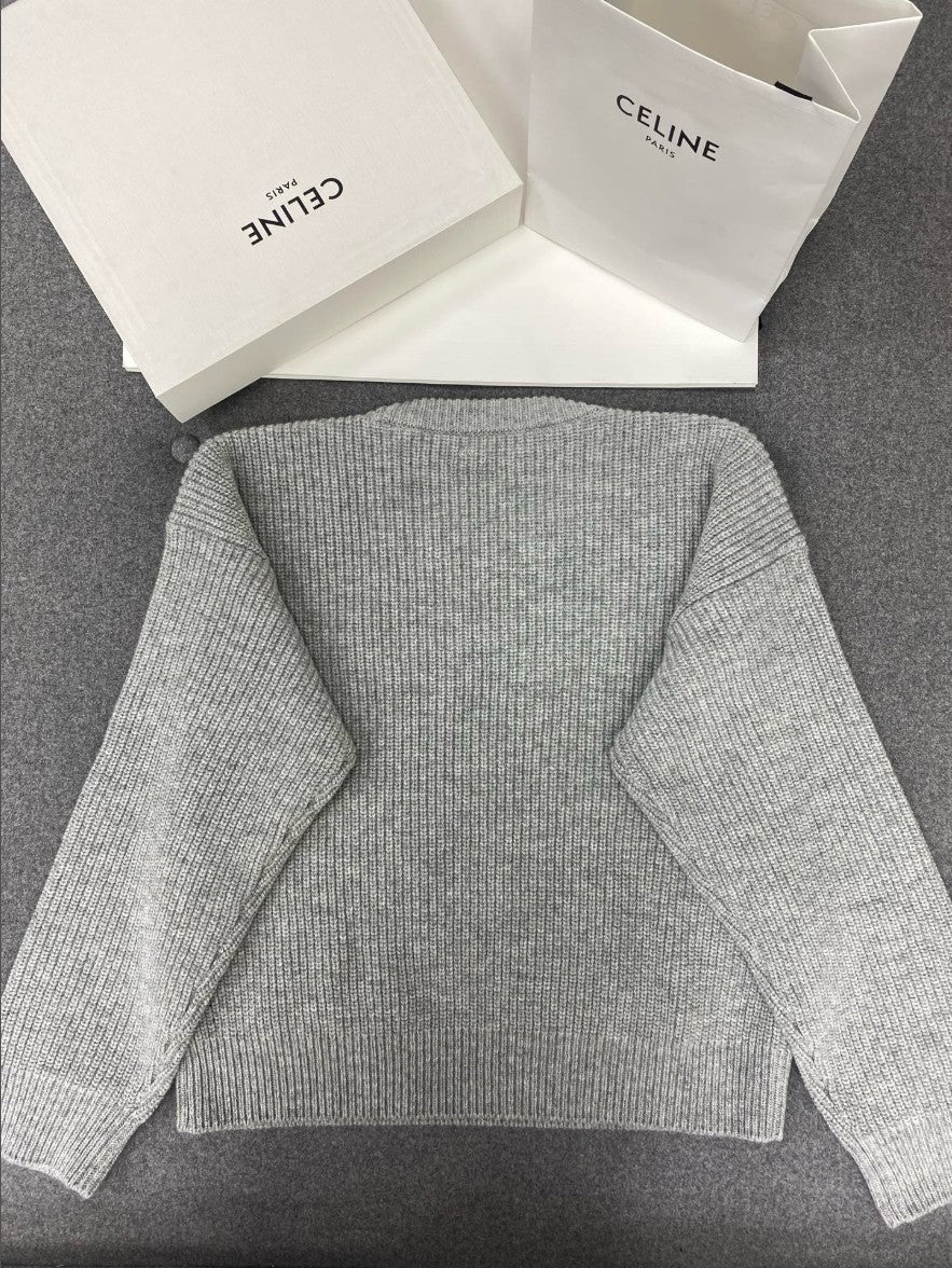 셀린느 여성 울 풀오버 니트