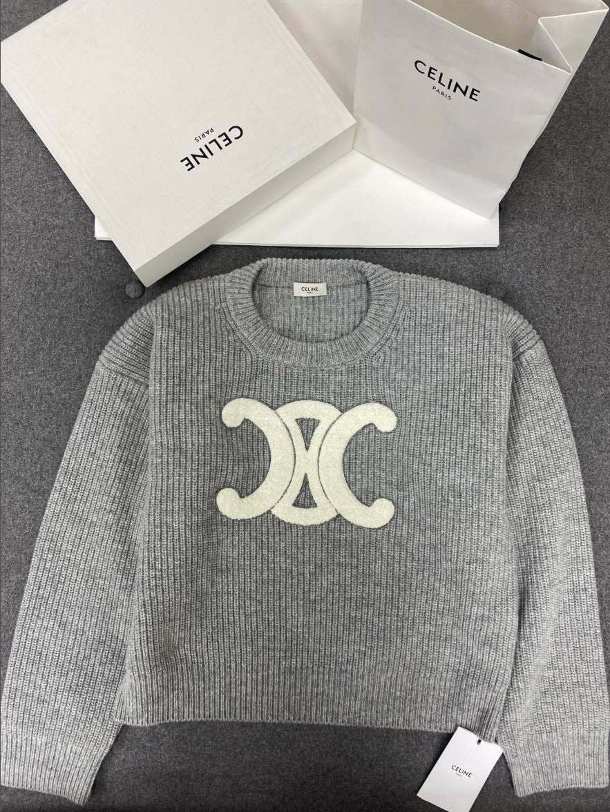 셀린느 여성 울 풀오버 니트