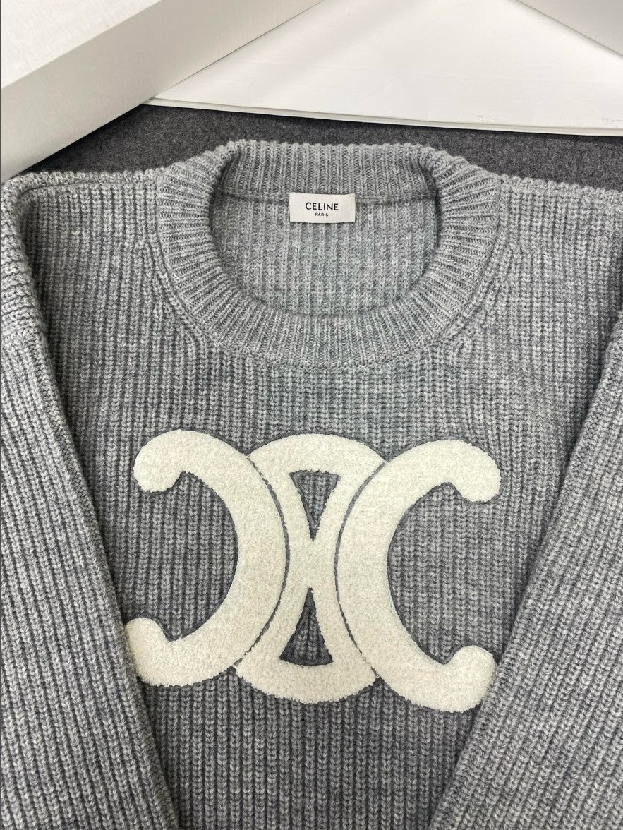 셀린느 여성 울 풀오버 니트