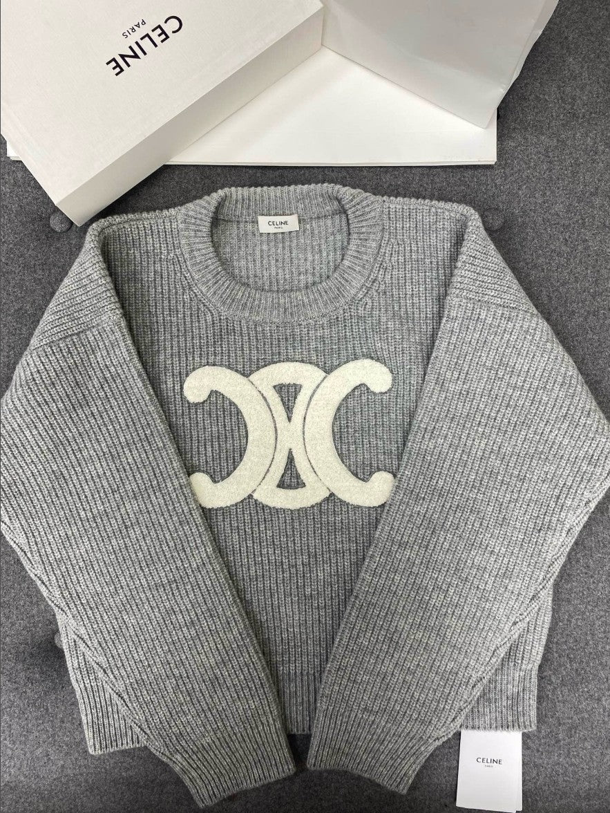 셀린느 여성 울 풀오버 니트