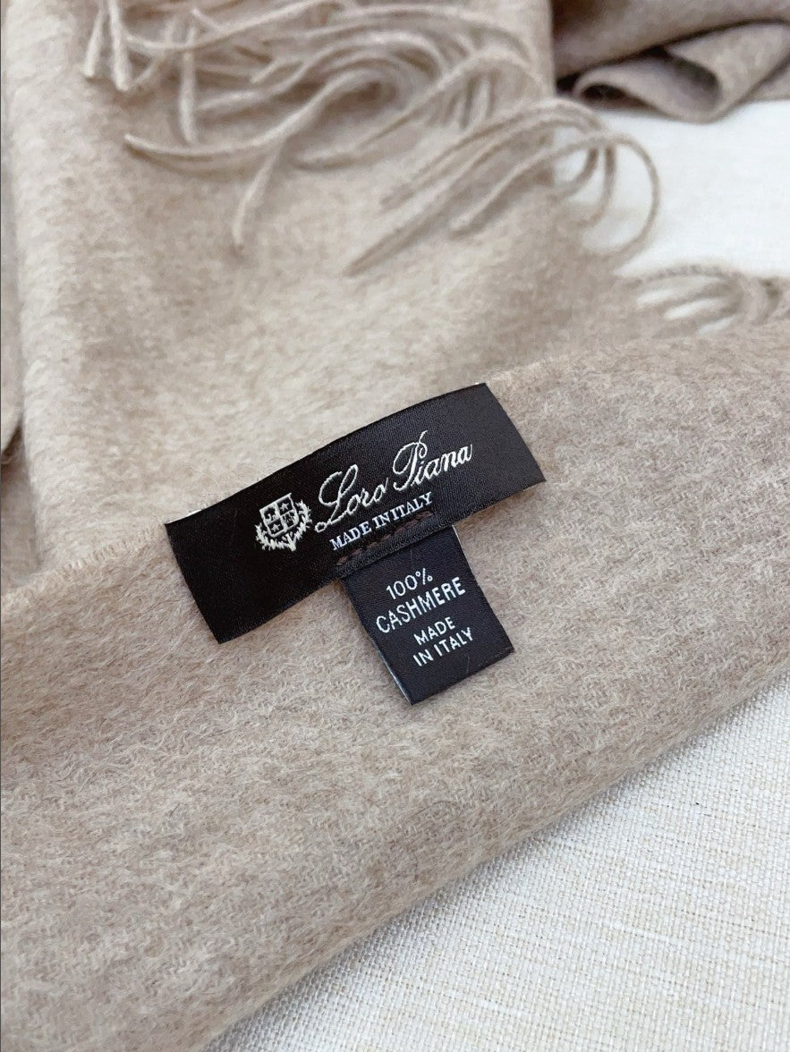 로로피아나 자수 로고 캐시미어 머플러