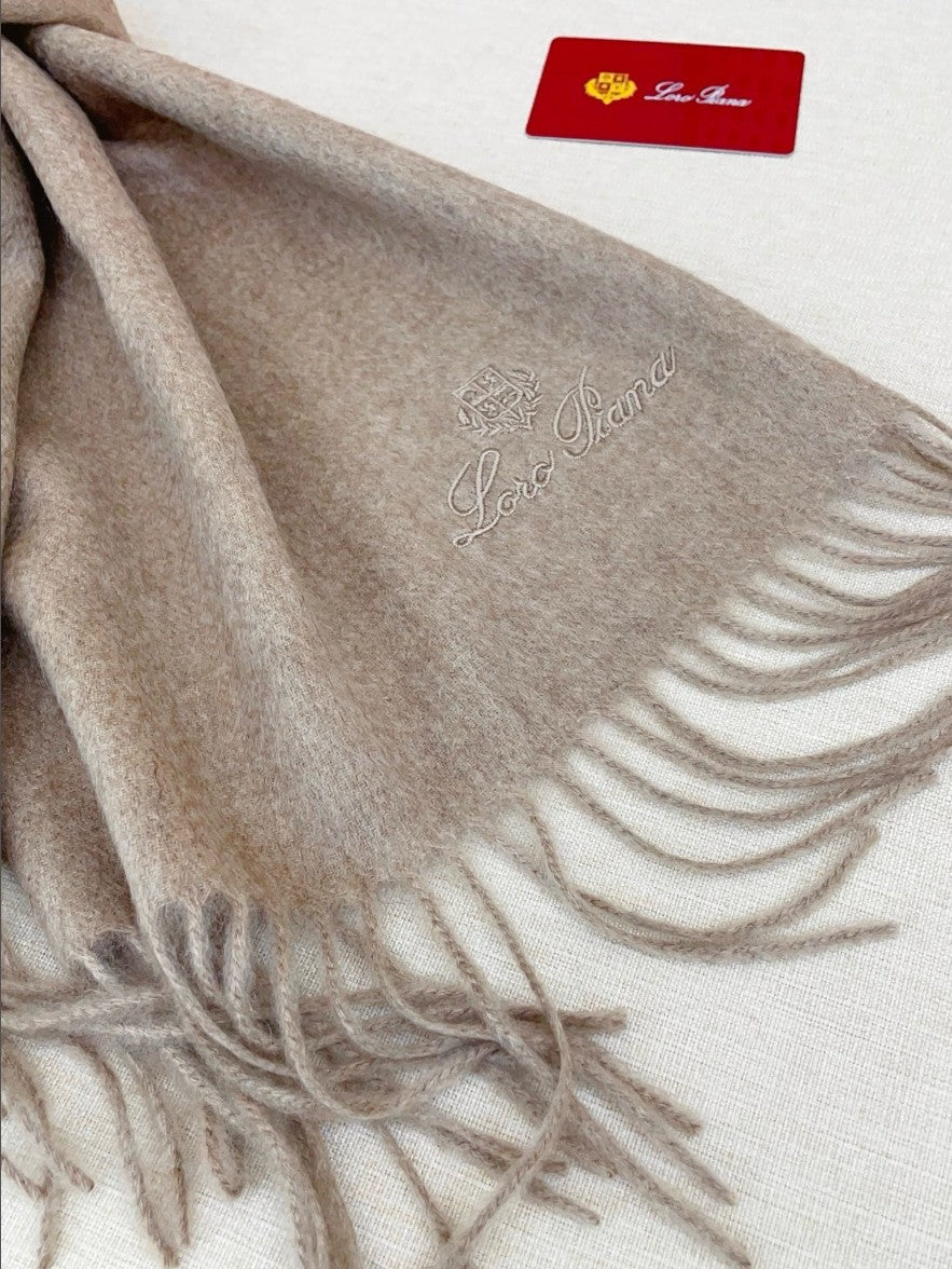 로로피아나 자수 로고 캐시미어 머플러