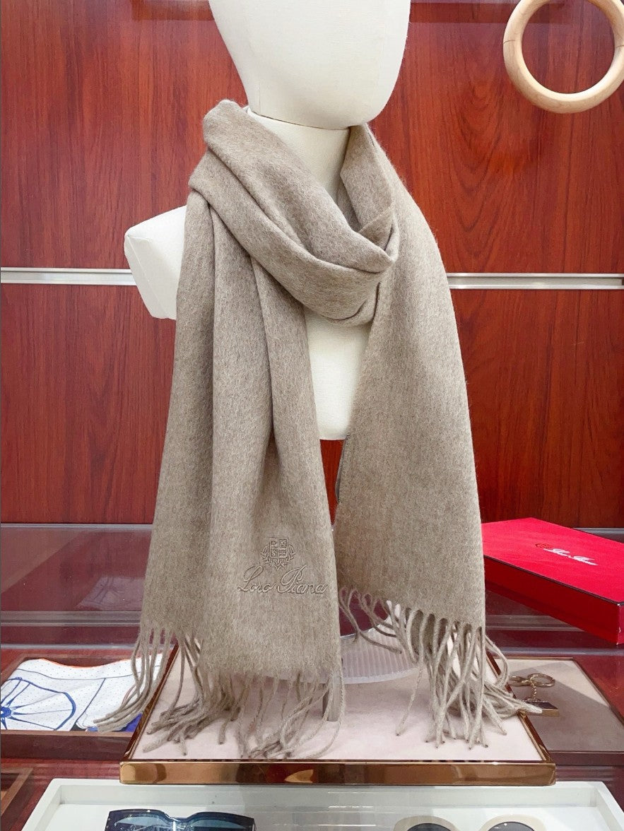 로로피아나 자수 로고 캐시미어 머플러