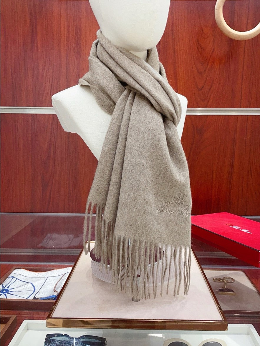 로로피아나 자수 로고 캐시미어 머플러