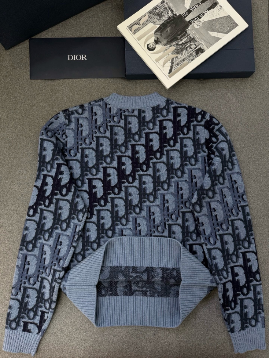 디올 그라데이션 오블리크 풀오버 니트