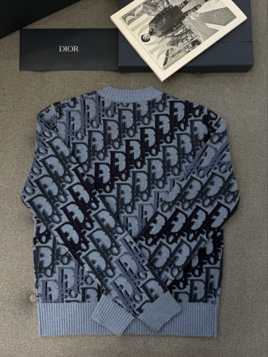 디올 그라데이션 오블리크 풀오버 니트