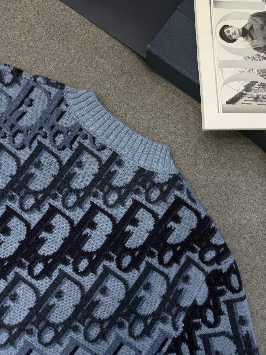 디올 그라데이션 오블리크 풀오버 니트