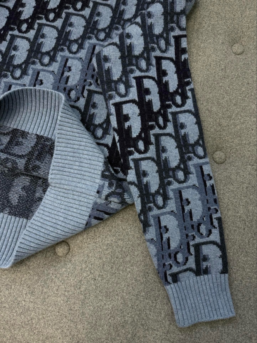 디올 그라데이션 오블리크 풀오버 니트