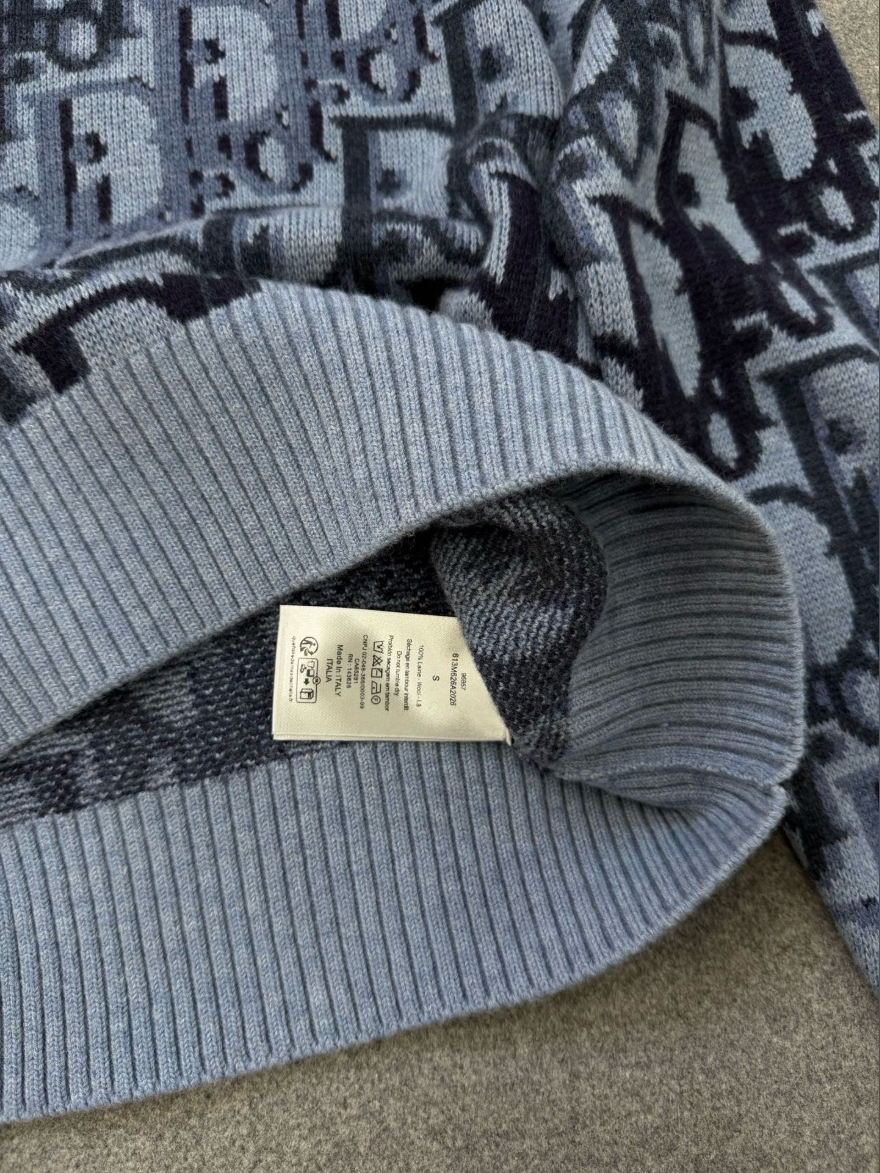 디올 그라데이션 오블리크 풀오버 니트