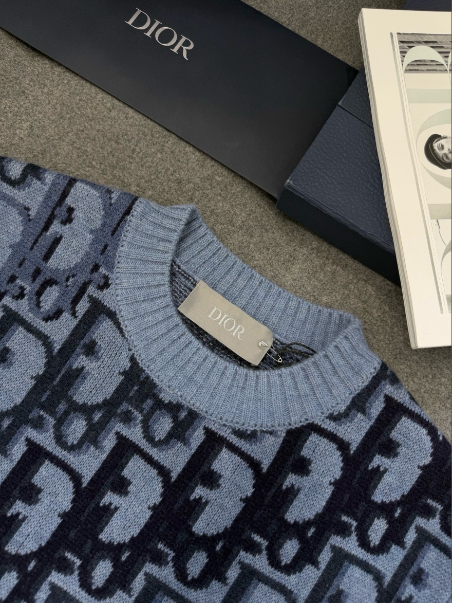 디올 그라데이션 오블리크 풀오버 니트