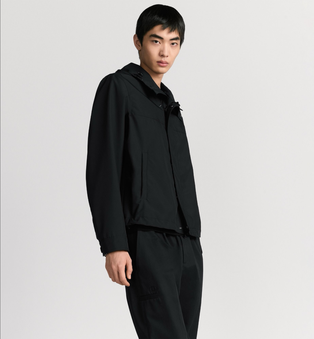 디올 자수 로고 후드 집업 자켓