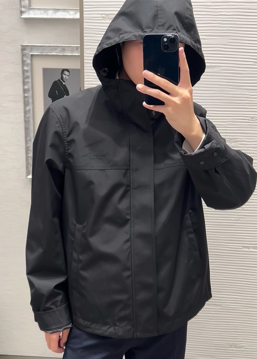 디올 자수 로고 후드 집업 자켓