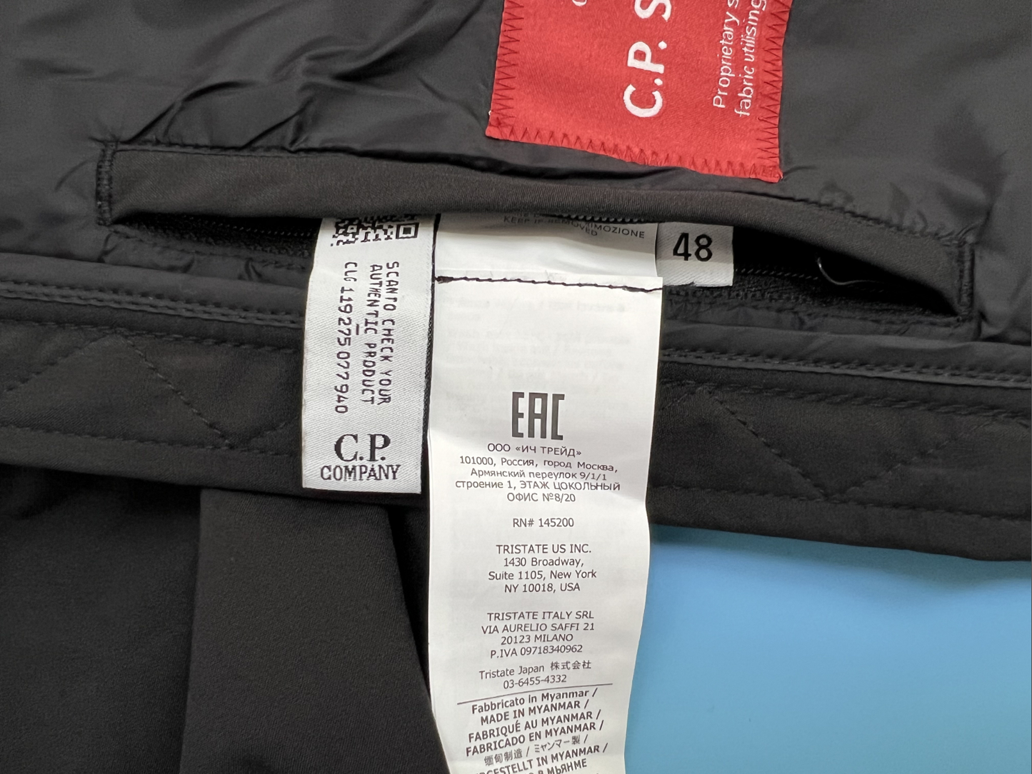 CP컴퍼니 Shell-R 고글 후드 집업 자켓