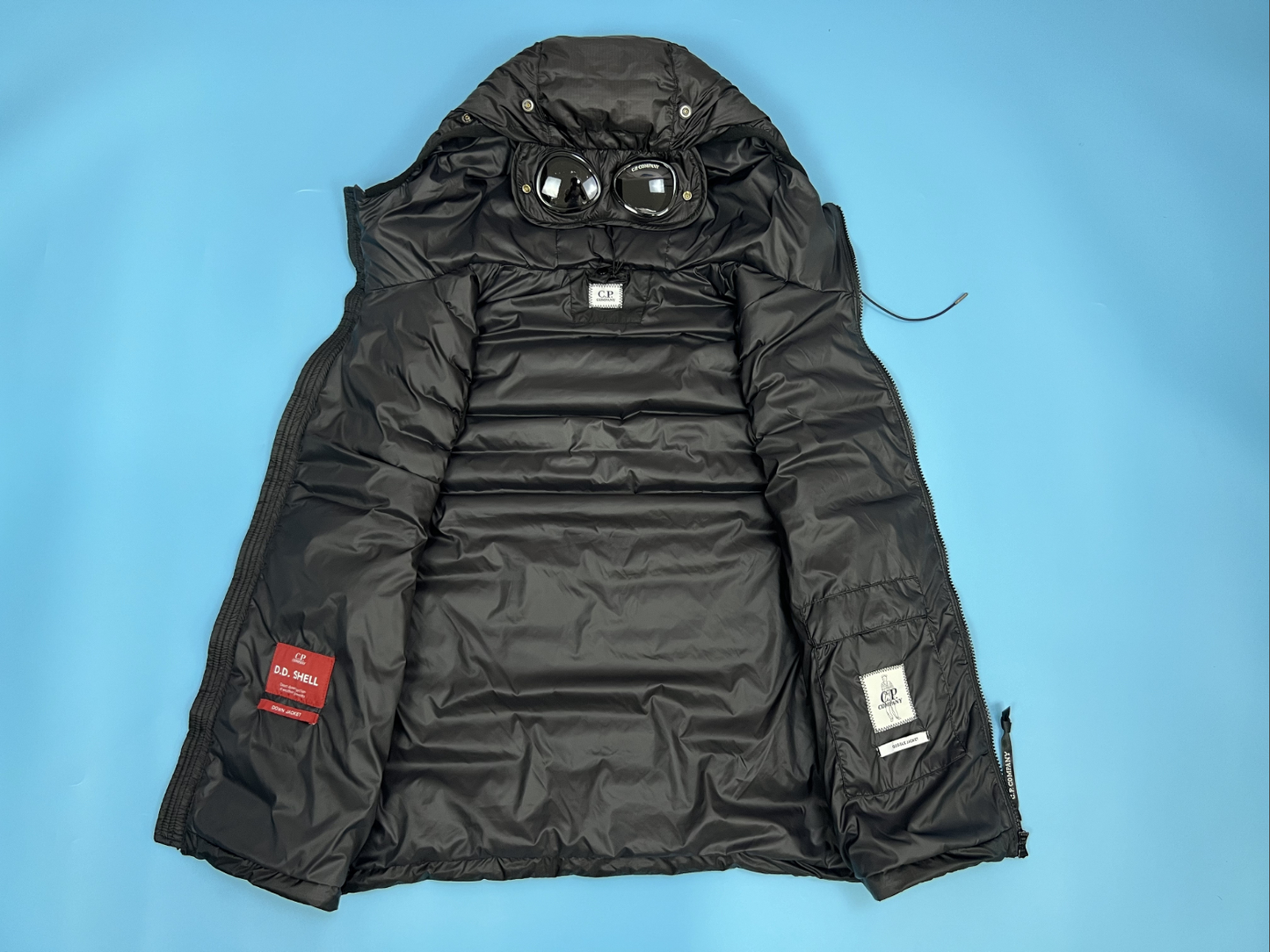 CP컴퍼니 DD Shell 후드 조끼 패딩 점퍼