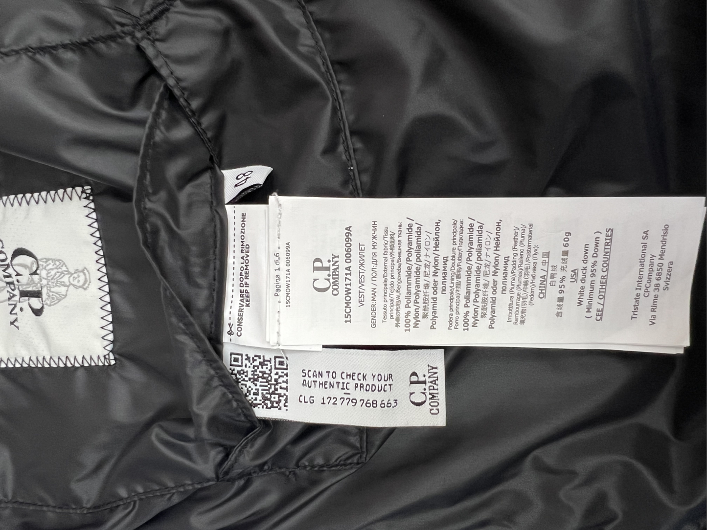 CP컴퍼니 DD Shell 후드 조끼 패딩 점퍼