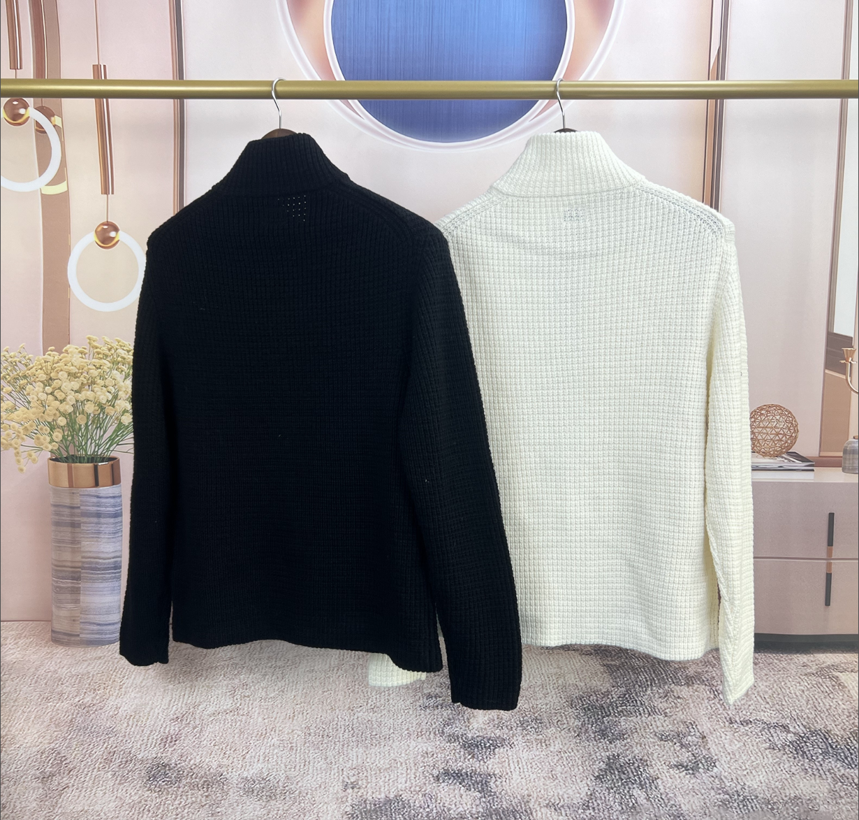 CP컴퍼니 하이넥 니트 집업