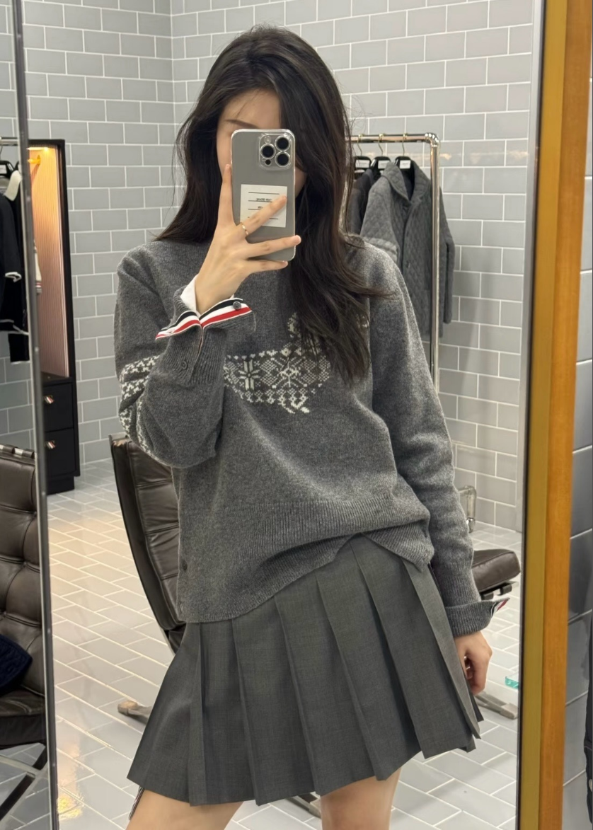 톰브라운 플리츠 스커트 치마