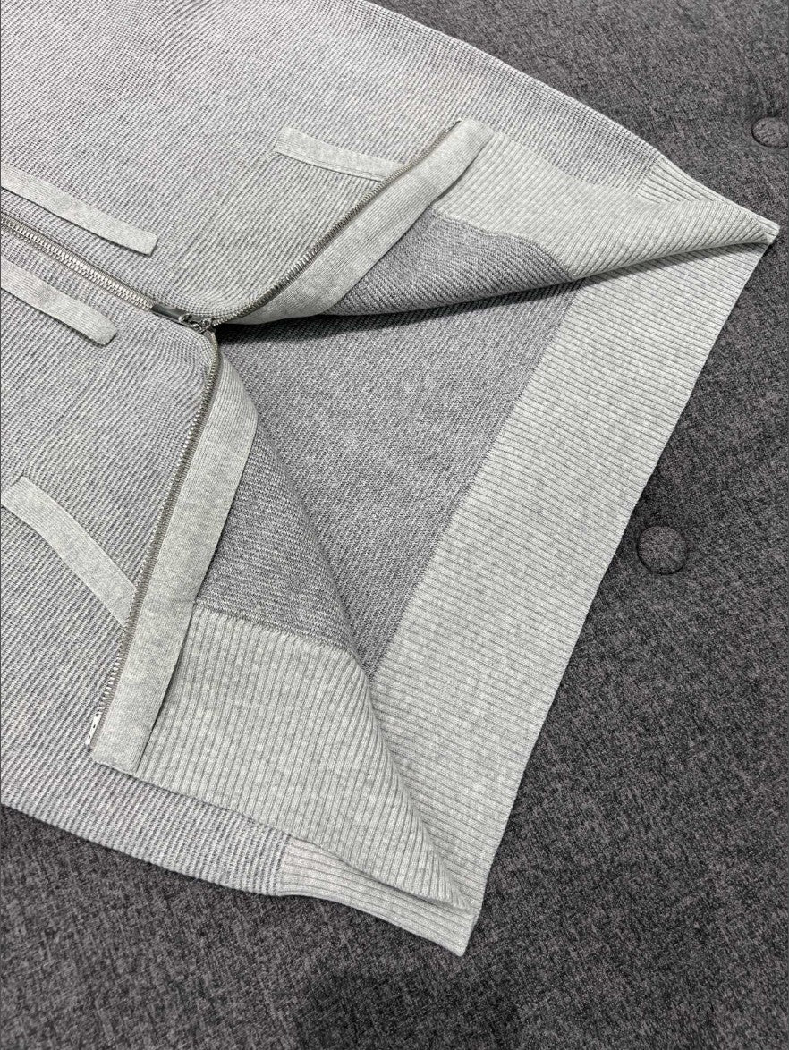 톰브라운 사선 완장 릴렉스드 후드 집업