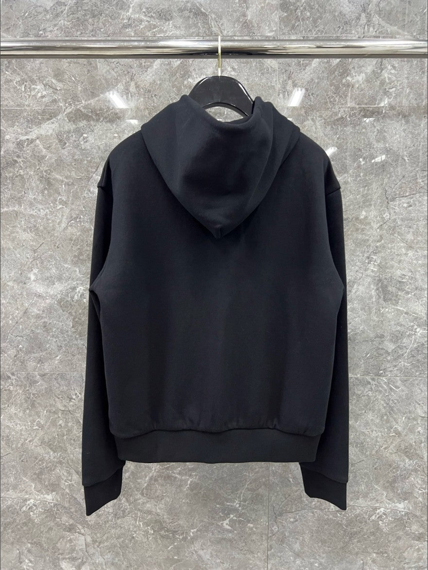 루이비통 자수 로고 진주 팬던트 후드 집업