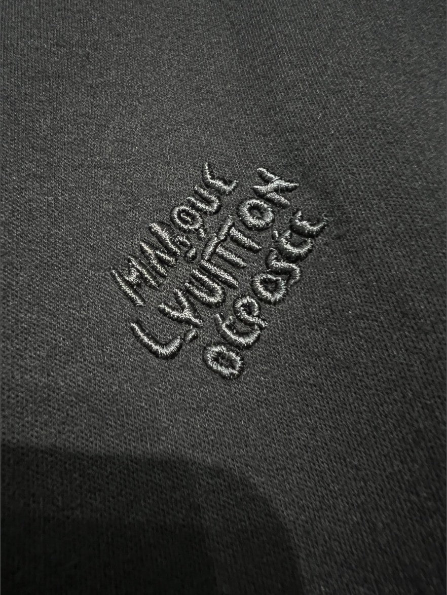 루이비통 자수 로고 진주 팬던트 후드 집업