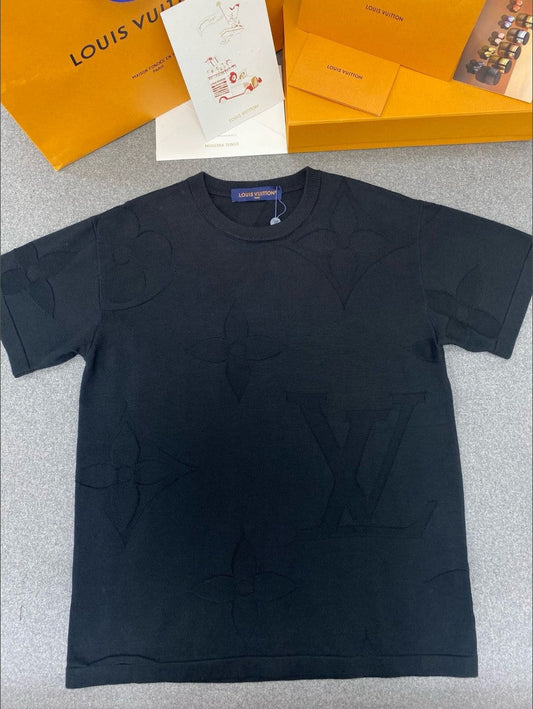 루이비통 LV 입체 로고 니트 반팔티