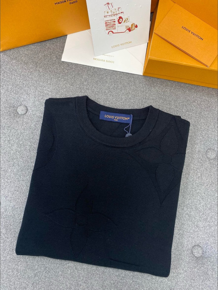 루이비통 LV 입체 로고 니트 반팔티