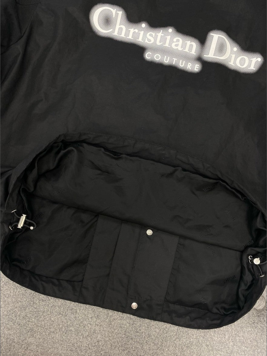 디올 형광 레터링 로고 후드 집업 자켓