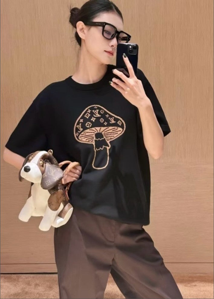 루이비통 LV 머쉬룸 로고 반팔티