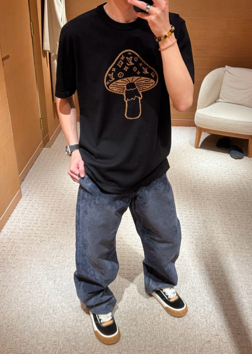 루이비통 LV 머쉬룸 로고 반팔티