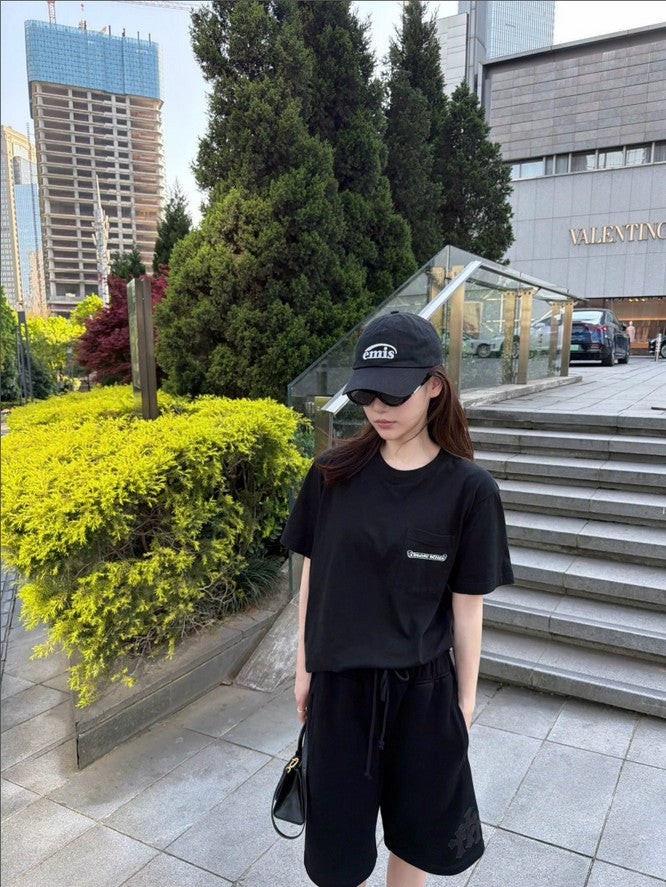 크롬하츠 십자가 로고 반바지