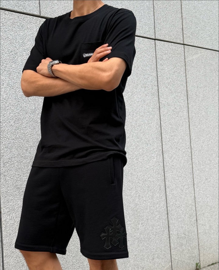 크롬하츠 십자가 로고 반바지