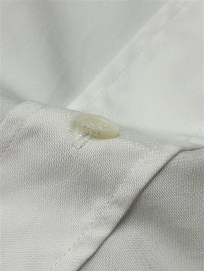 로에베 포켓 자수 로고 남방 셔츠