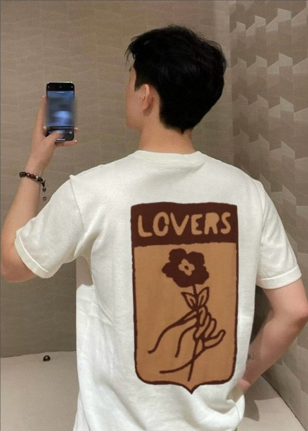루이비통 TRUNK LOVERS 니트 반팔티