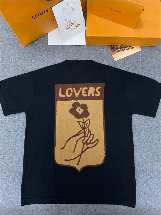 루이비통 TRUNK LOVERS 니트 반팔티