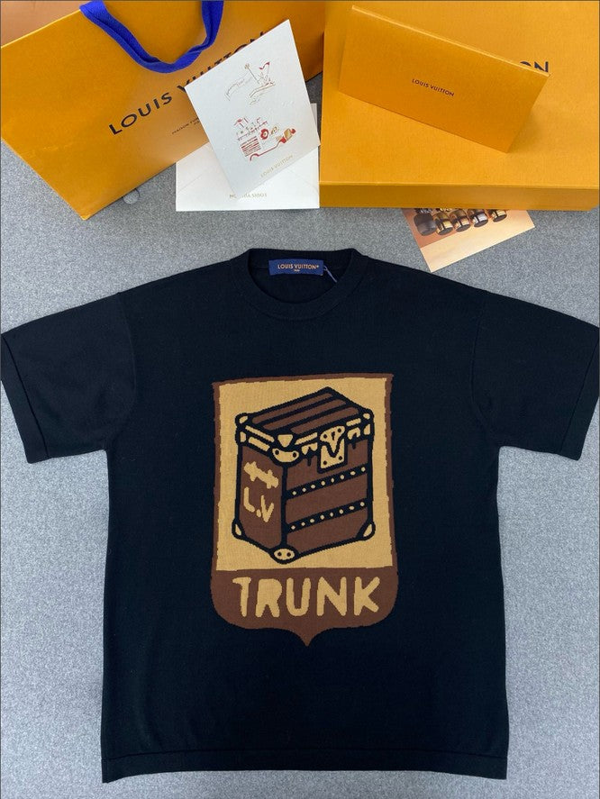 루이비통 TRUNK LOVERS 니트 반팔티