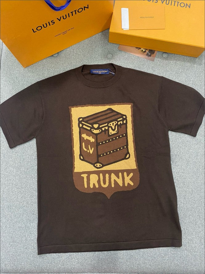 루이비통 TRUNK LOVERS 니트 반팔티