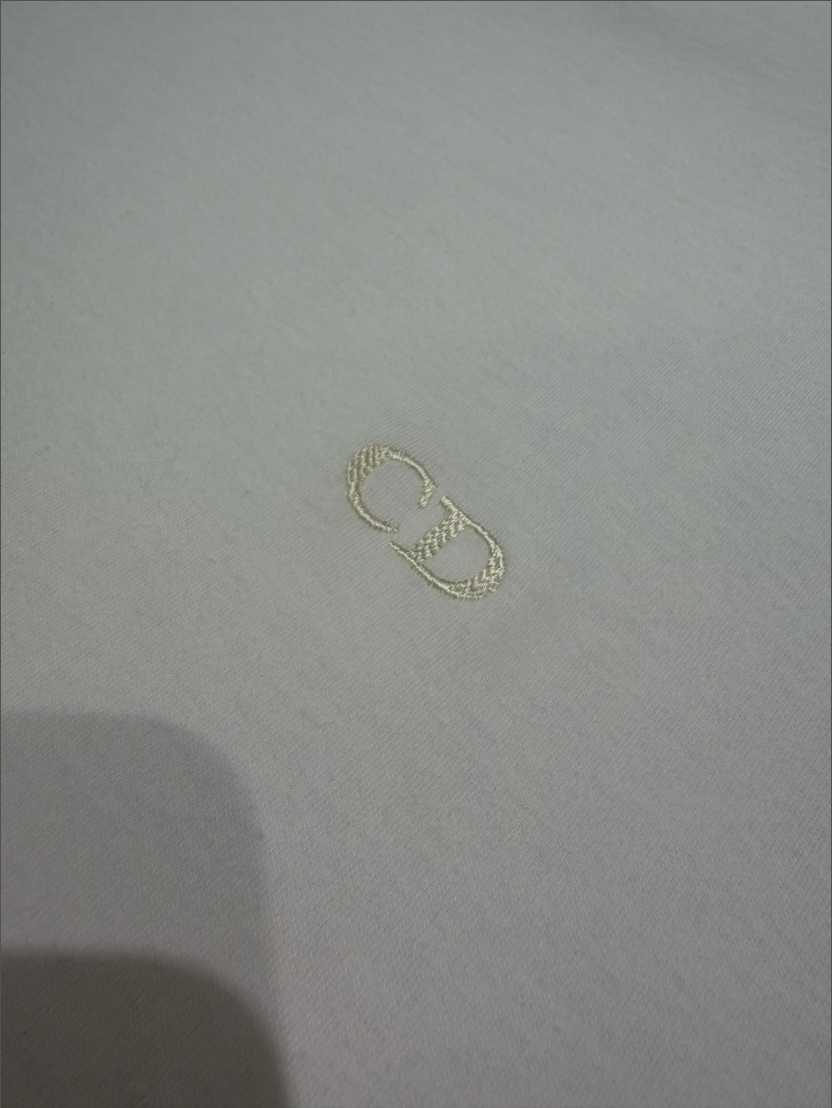 디올 CD 미니 자수 로고 반팔티