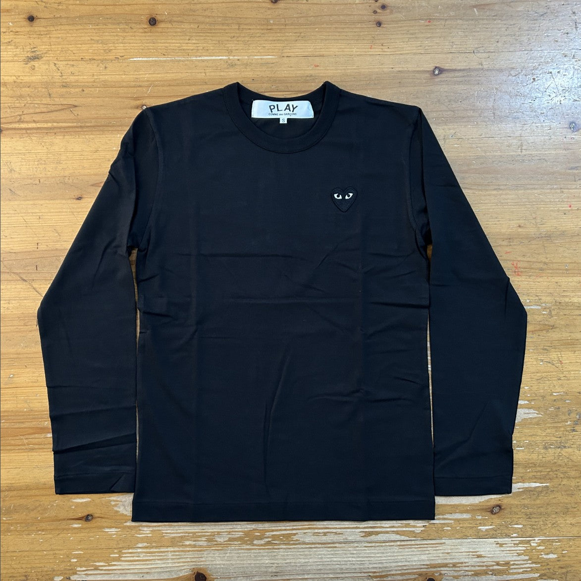 꼼데가르송 하트 로고 클래식 긴팔티