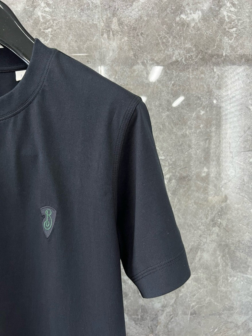 버버리 자수 로고 사이드 스티치 반팔티