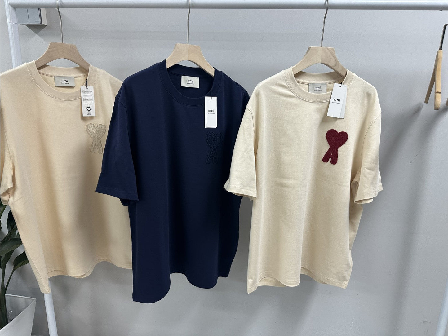 아미 빅 로고 반팔티