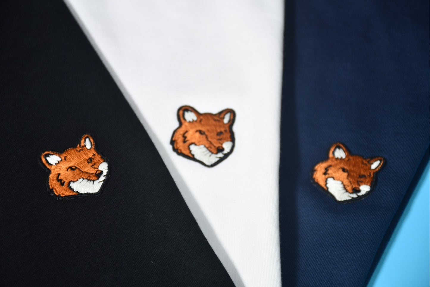 메종키츠네 싱글 헤드 로고 반팔티